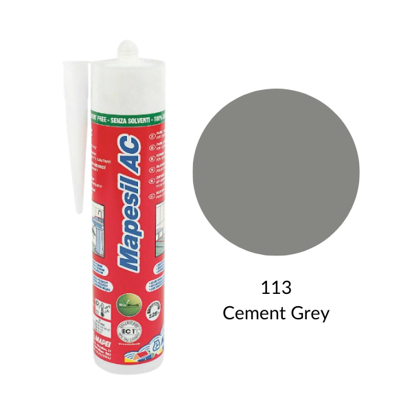 metan svag partiskhed Mapesil AC Silicone 113 Cement Grey | Eurotiles & Bathrooms