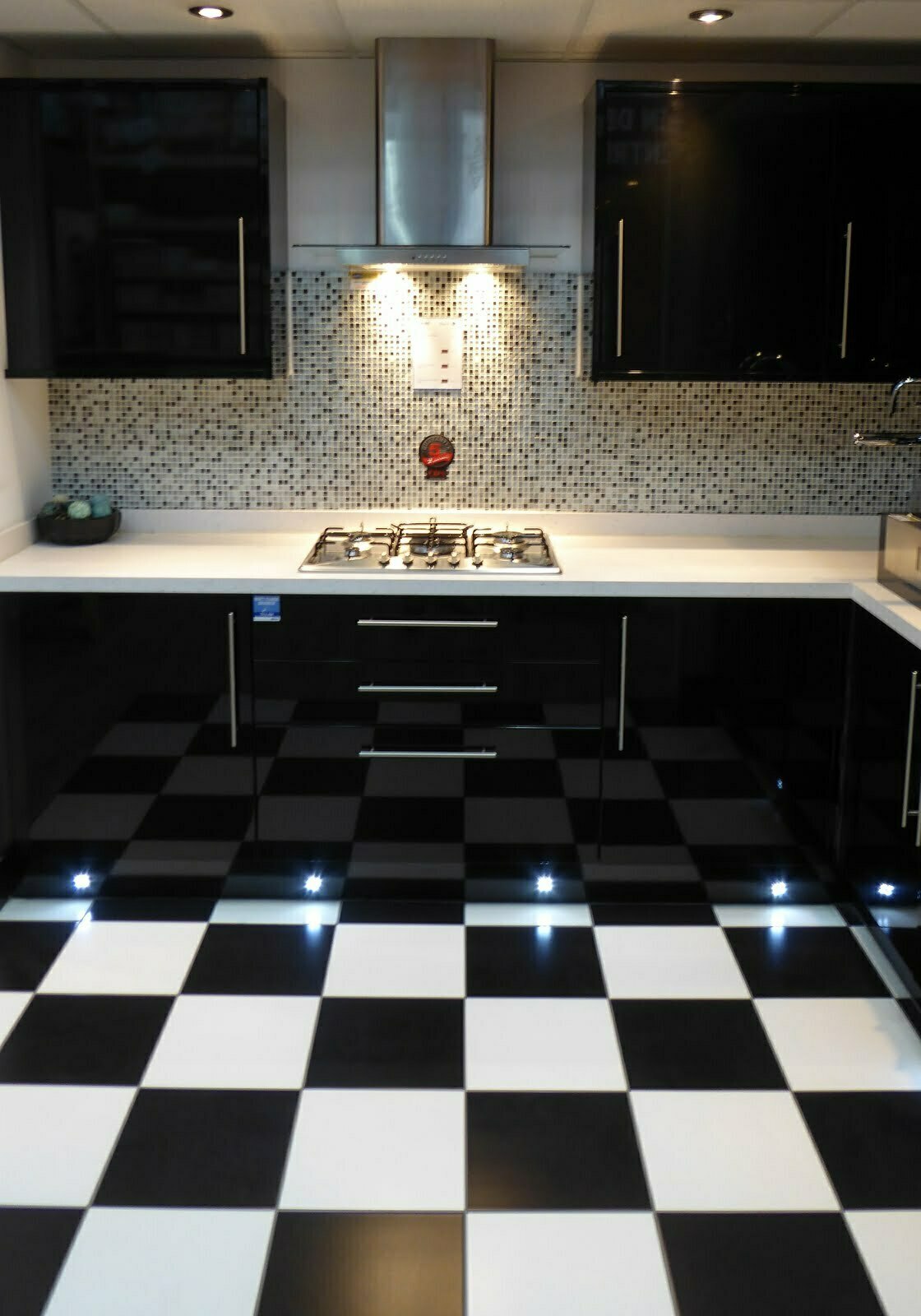 White Black Ceramic Floor Tiles Monochrome Floor Tiles