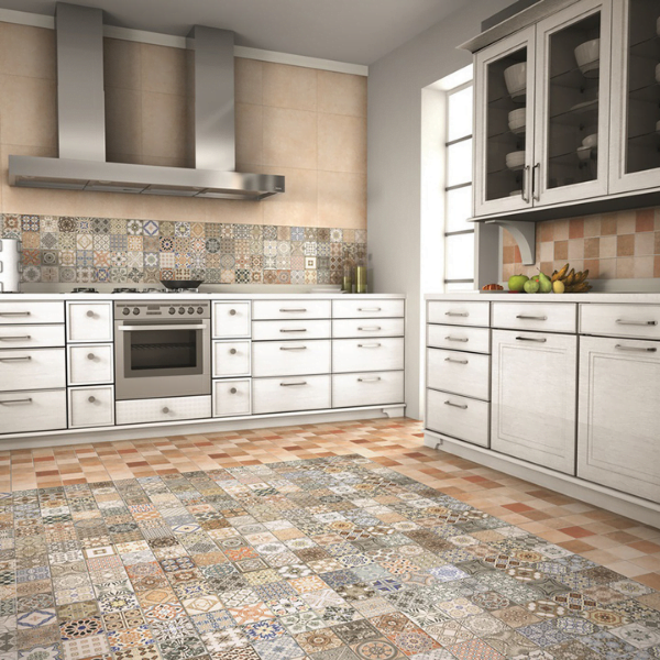 Provenza Moroccan Decor 44.2cm x 44.2cm Wall & Floor Tile